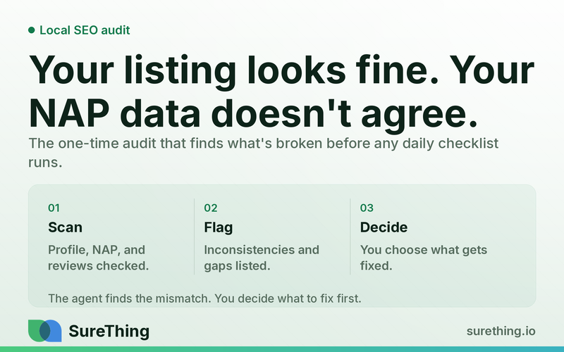 Local SEO Audit: The Checklist an AI Agent Can Actually Run For You (2026)